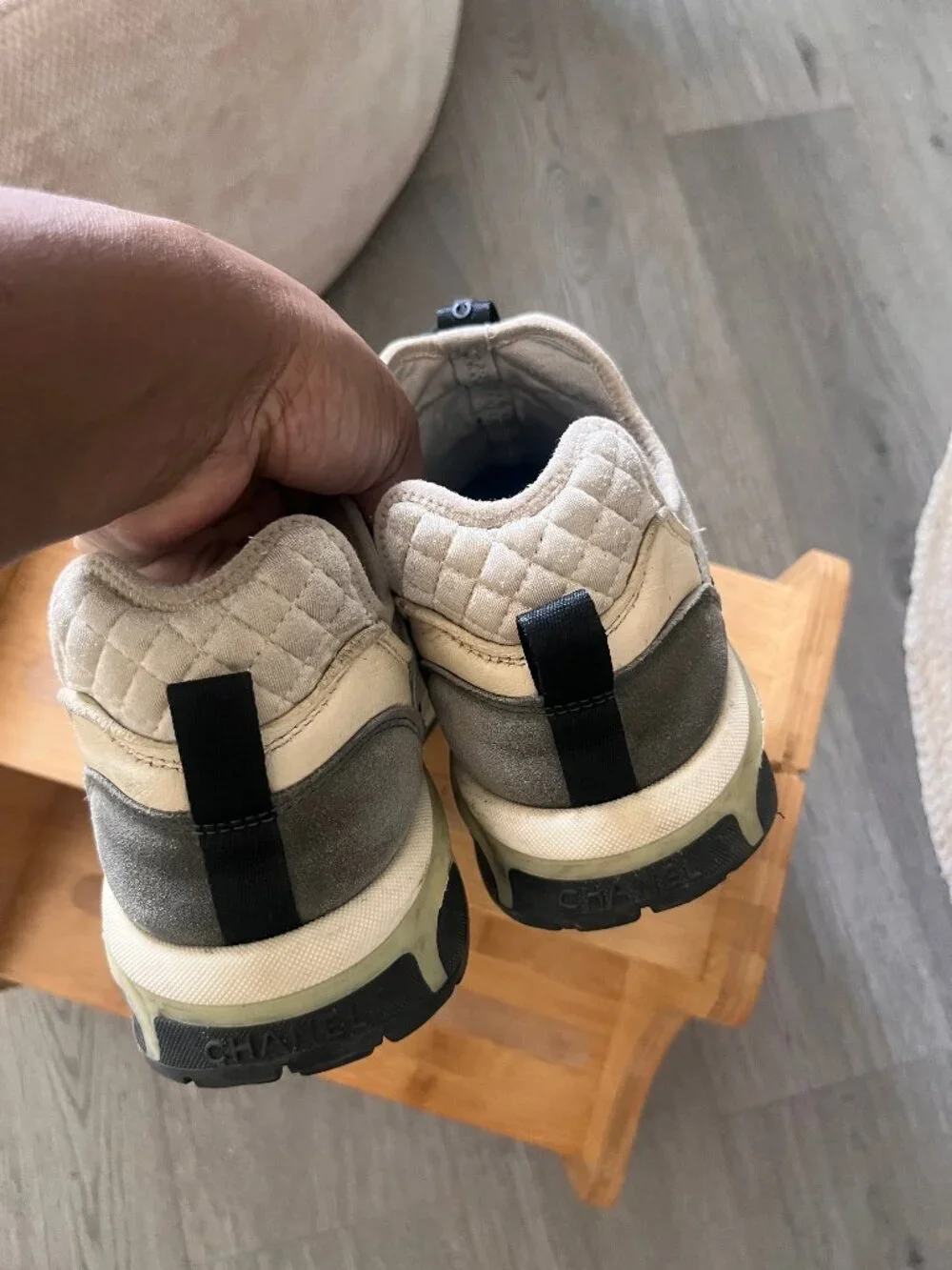 Chanel sneakers Blue and Black size 38.5